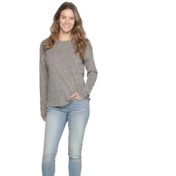 Long Sleeve Crewneck Tee Mint Blue Large - Picture 6 of 10